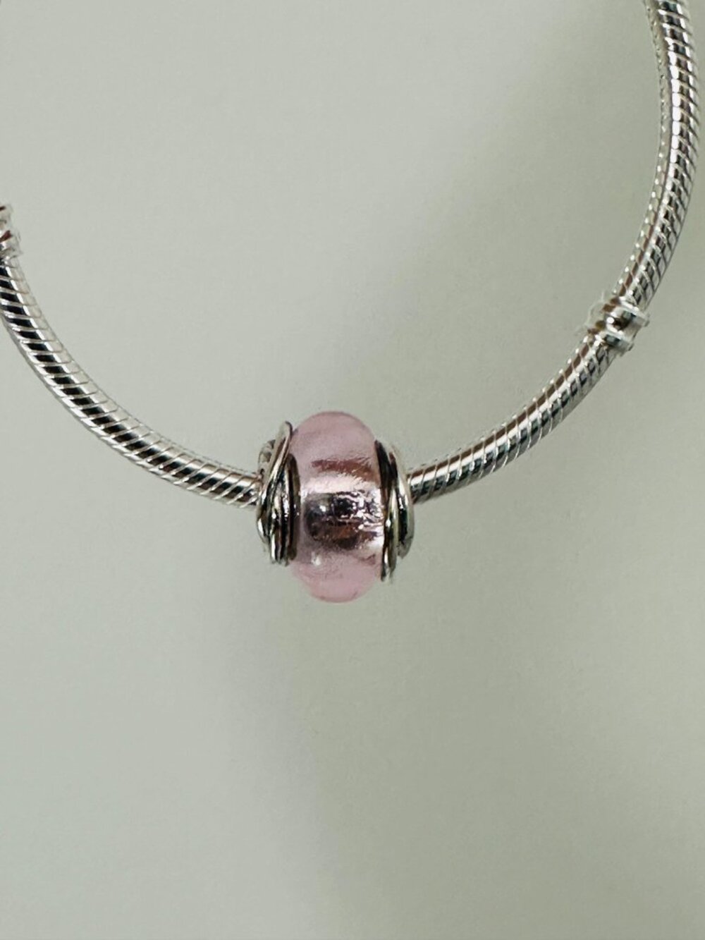 Authentic Pandora Encircled Pink Murano Glass Charm 793241C00 - Picture 7 of 9